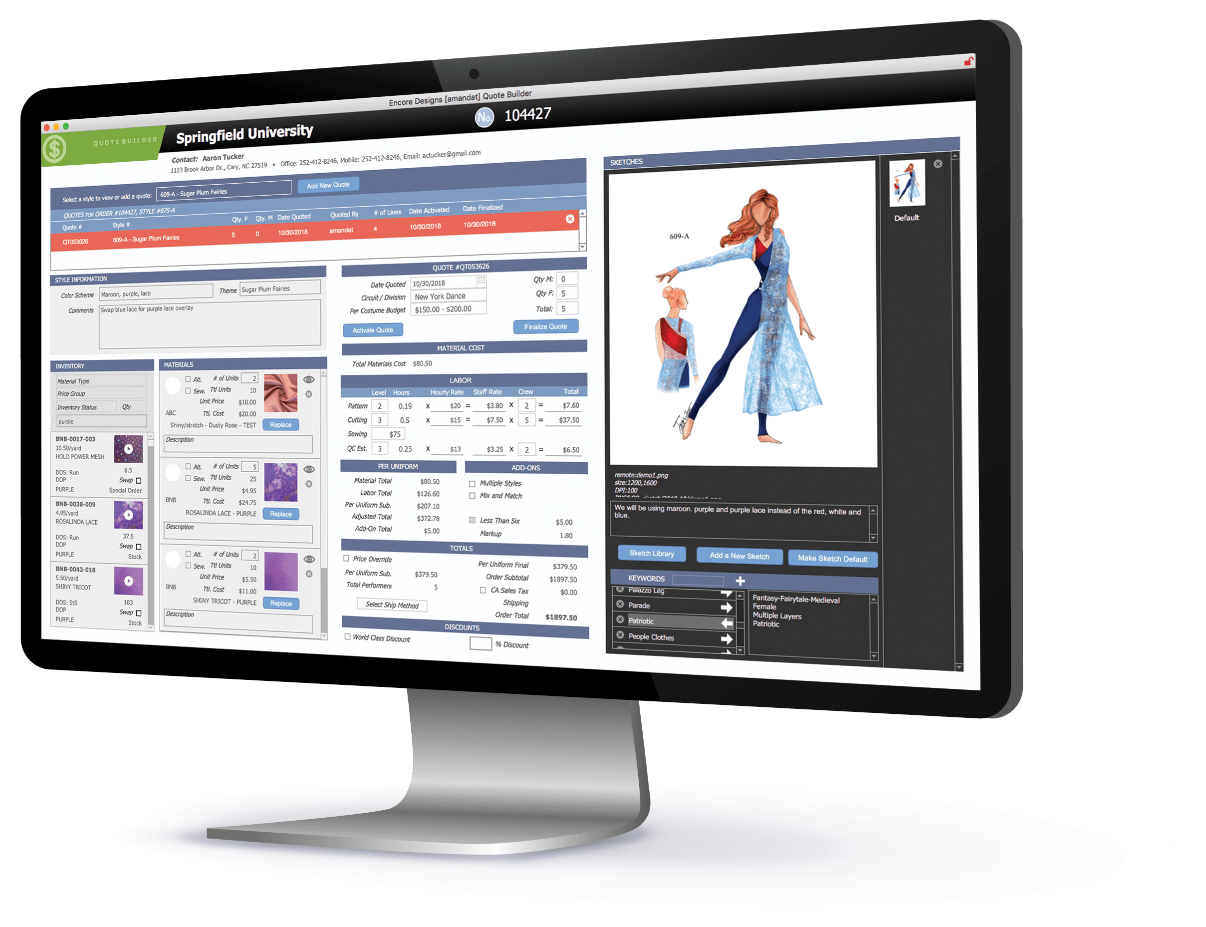 custom inventory management software example